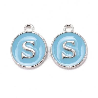 Platinum Plated Alloy Enamel Charms