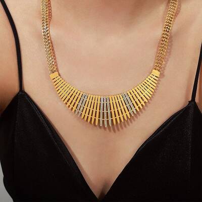 Chunky with Cubic Zirconia Necklaces