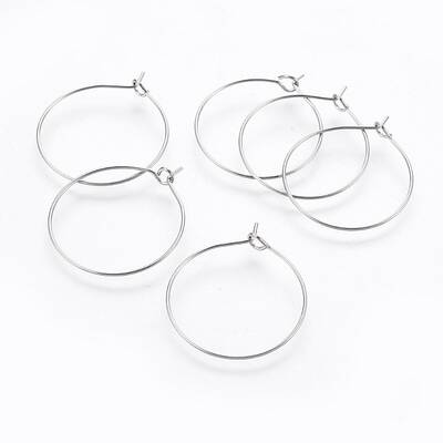 316 Surgical Stainless Steel Hoop Earring Findings