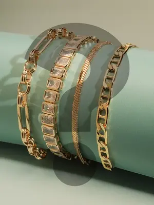 Sterling Forever Bracelet Mystery Bundle & Jewelry Case - 3 Pcs. Bracelets & 1 Pc. Accessories Box