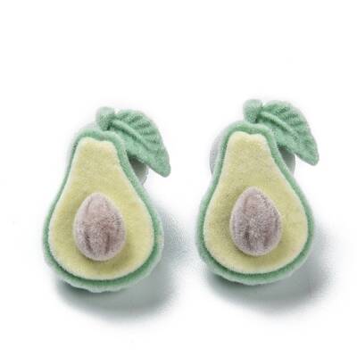 Flocky Velvet Stud Earrings