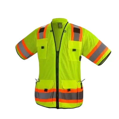 Crew Yellow Reflective High Visibility Class 3 Safety Vest