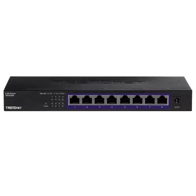 TRENDnet TEG-S380 | 8-Ports 2.5GBase-T RJ-45 GbE Wall-mountable Gigabit Ethernet Network Switch