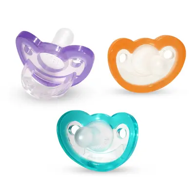 RaZbaby Jollypop Pacifier for Newborns & Up, USA Made, Natural Shaped Orthodontic Binky, Lovingly Shared in NICUs & Hospitals...