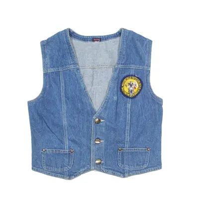 ELVIS Denim Gilet Blue 90s Boys L
