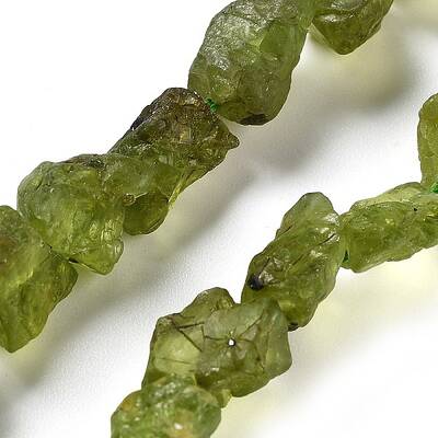 Raw Rough Natural Peridot Beads Strands
