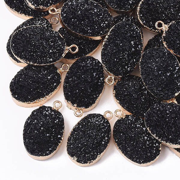 Druzy Resin Pendants