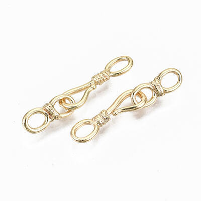 Brass Hook and S-Hook Clasps