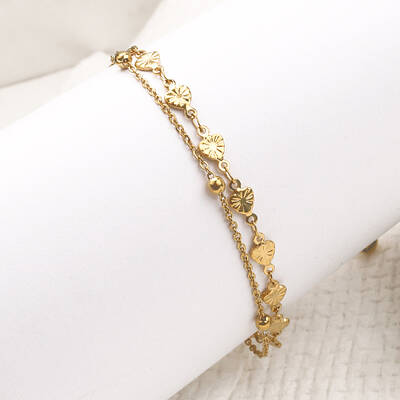 304 Stainless Steel Multi-strand Link Chain Anklets