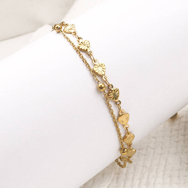 304 Stainless Steel Multi-strand Link Chain Anklets