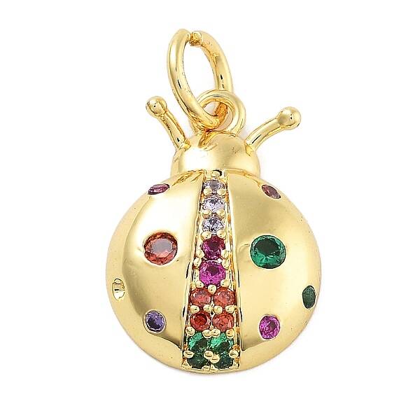 Rack Plating Brass Micro Pave Cubic Zirconia Pendants