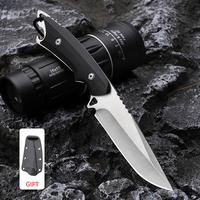 High Hardness Fixed Blade Knife, Outdoor Camping Knife, Hunting Knife, Blade Handle EDC, Survival, Fishing, Hiking Toos,Bottl...