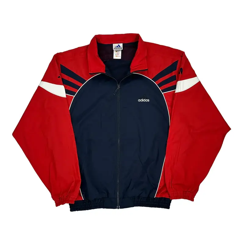 Adidas Track Jacket - Medium Block Colour Polyester