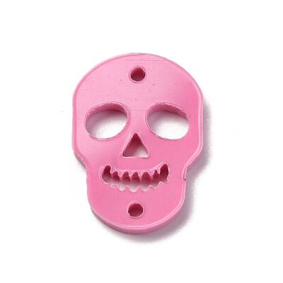 Skull Opaque Acrylic Connector Charms