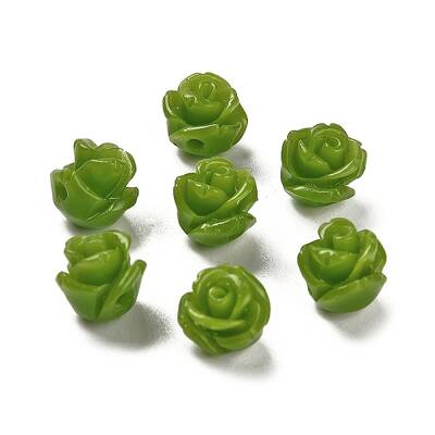 Synthetic Coral Carved Beads