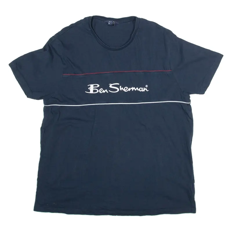 BEN SHERMAN Mens T-Shirt Blue XL