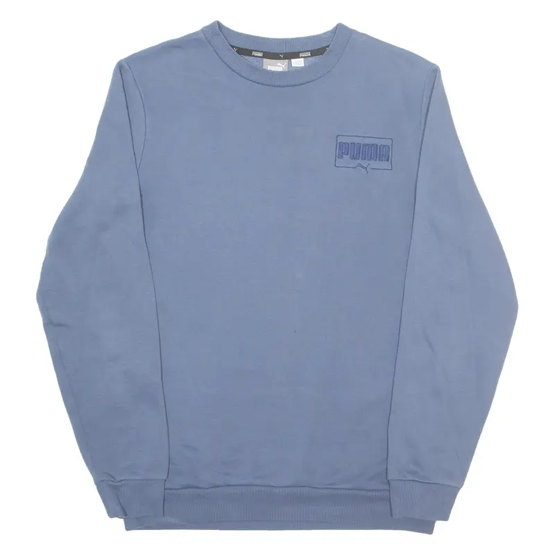 PUMA Mens Sweatshirt Blue Crew Neck S