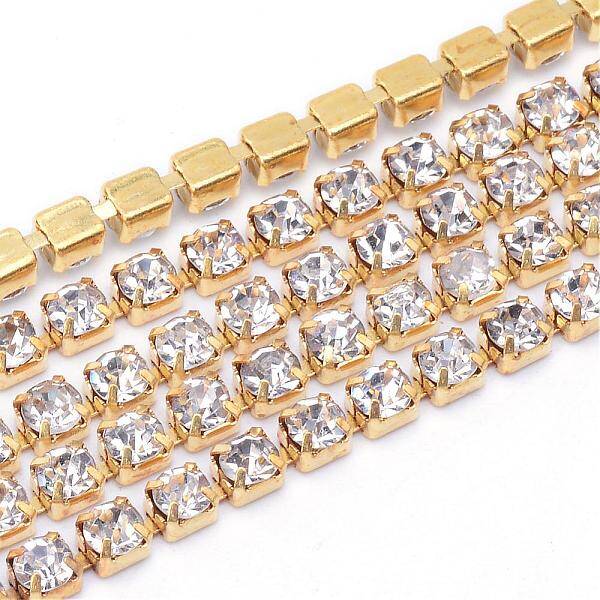 Brass Rhinestone Strass Chains