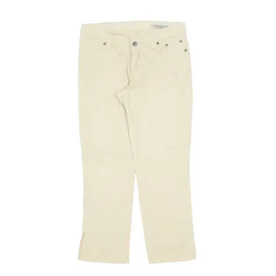 JECKERSON Trousers Cream Regular Tapered Womens W28 L24