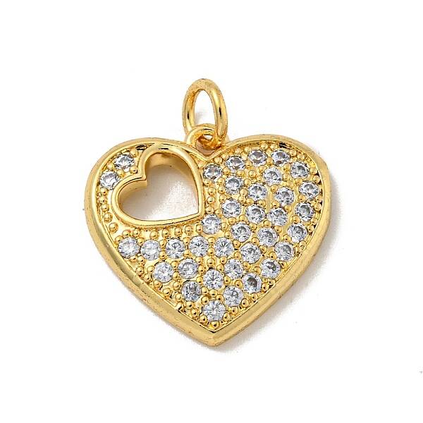 Brass Micro Pave Cubic Zirconia Pendants