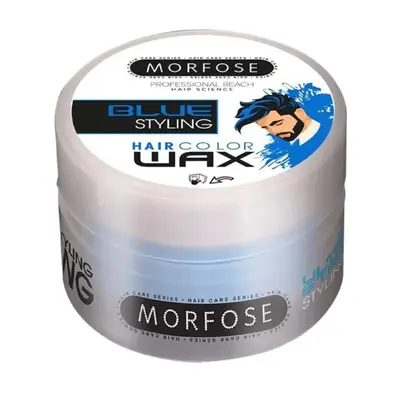 Morfose Hair Color Wax - hair coloring wax, strong, matte finish, 100 ml Blue | Blue