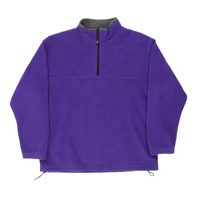 Vintage Alpine Tech Fleece - Large Purple Polyester