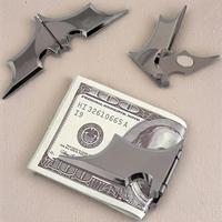Bat Shaped Magnetic Money Clip, 1 Count Business Card Clip, Portable Money Folder, Ticket Clip, Office Supplies, Business Car...