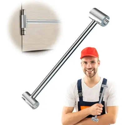 Door Hinge Adjustment Tool,14-19mm Hinges Gap Adjusting Wrench,Upgraded Door Henge Repair Tool,Door Gap Tool for Flag Hinge S...