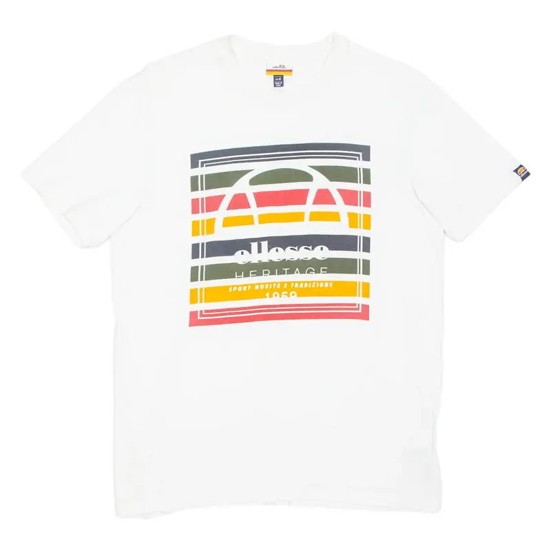 ELLESSE Mens T-Shirt White M