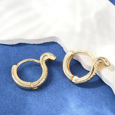Brass Hoop Earrings