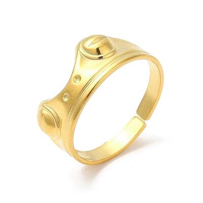 Ion Plating(IP) 304 Stainless Steel Cuff Finger Rings