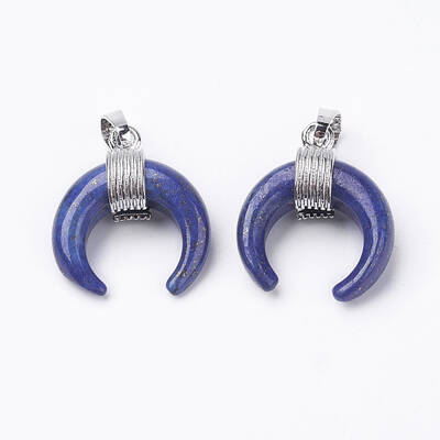 Natural Dyed Lapis Lazuli Pendants