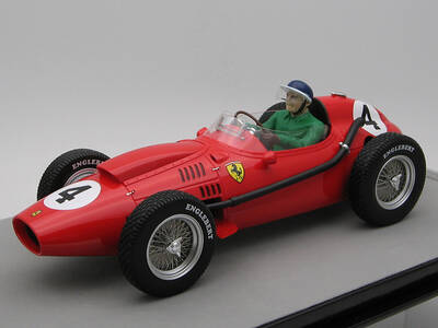 Ferrari Dino 246 #4 Mike Hawthorn Winner Formula One F1 French GP (1958) with Driver Figure Mythos Series Limited Edition to ...