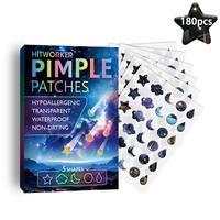 Starry Sky Pattern Pimple Patches, 180pcs/box Hydrocolloid Acne Covering Patches, Face Skin Care Products for Women & Men
