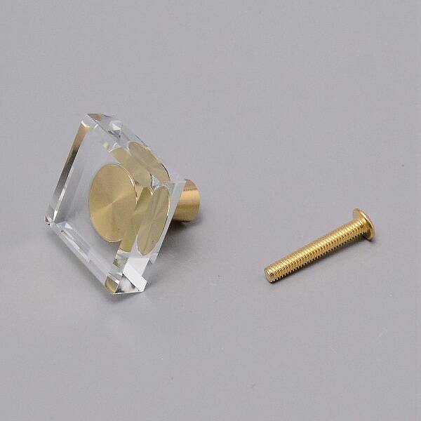 Square Glass Drawer Knobs