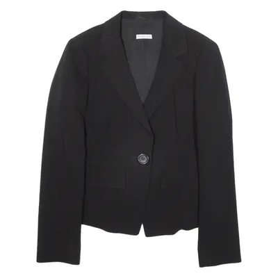 MARELLA Blazer Jacket Black Wool Womens UK 10