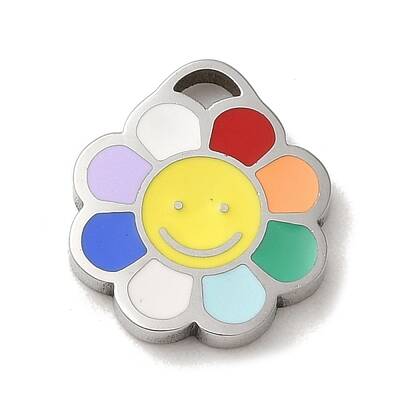 304 Stainless Steel Enamel Charms