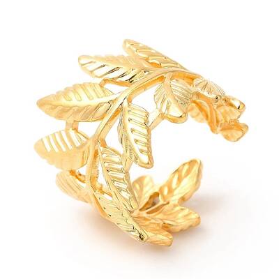 Ion Plating(IP) 201 Stainless Steel Open Cuff Ring