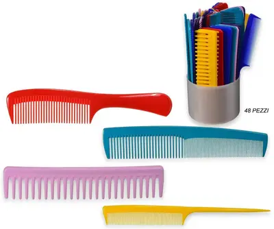 Various combs in jars guenzani 48 pieces