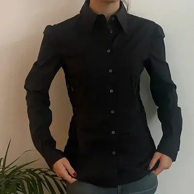 Dolce & Gabbana Lace Shirt - Medium Black Cotton