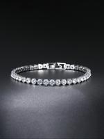 Elegant Artificial Zircon Decorated Bracelet, Girlfriend Gifts, Fashionable Jewelry for Women & Men for Party, Daily Clothing...
