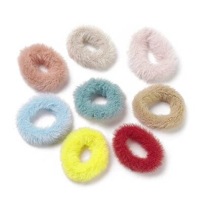 Faux Mink Fur Elastic Hair Ties
