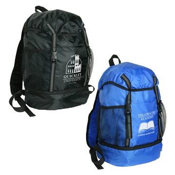 50 Customized Trail Loop Drawstring Backpack - Multiple Pockets