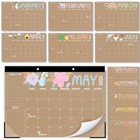Doodle Kraft Large Desk Calendar | 18-Month | 2025-2026 | Calendars & Planners calendar Stay Organized Office