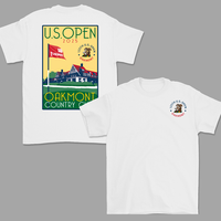 2025 U.S. Open Ahead Oakmont Poster Graphic T-Shirt - Instant Classic Golf T-Shirt for Men and Women