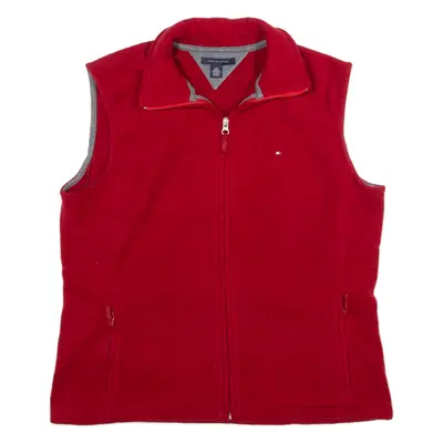 TOMMY HILFIGER Mens Fleece Gilet Red L