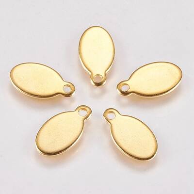 201 Stainless Steel Stamping Blank Tag Pendants