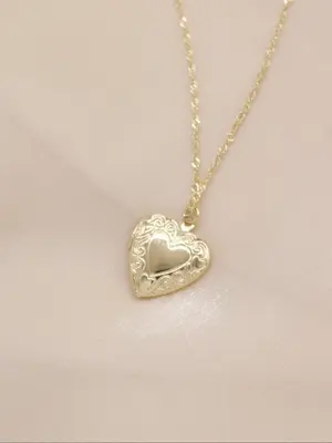Heart Shaped Pendant Necklace for Women,  Fashion Jewelry for Party, Daily Clothing Decor, Trendy All-match & Exquisite Jewel...