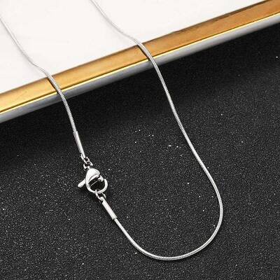 Tarnish Resistant Classic Plain 304 Stainless Steel Mens Womens Snake Chain Necklaces
