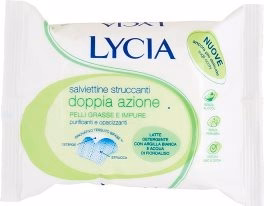 Lycia Double Action Cleansing Wipes for Oily and Impure Skin 20 pcs